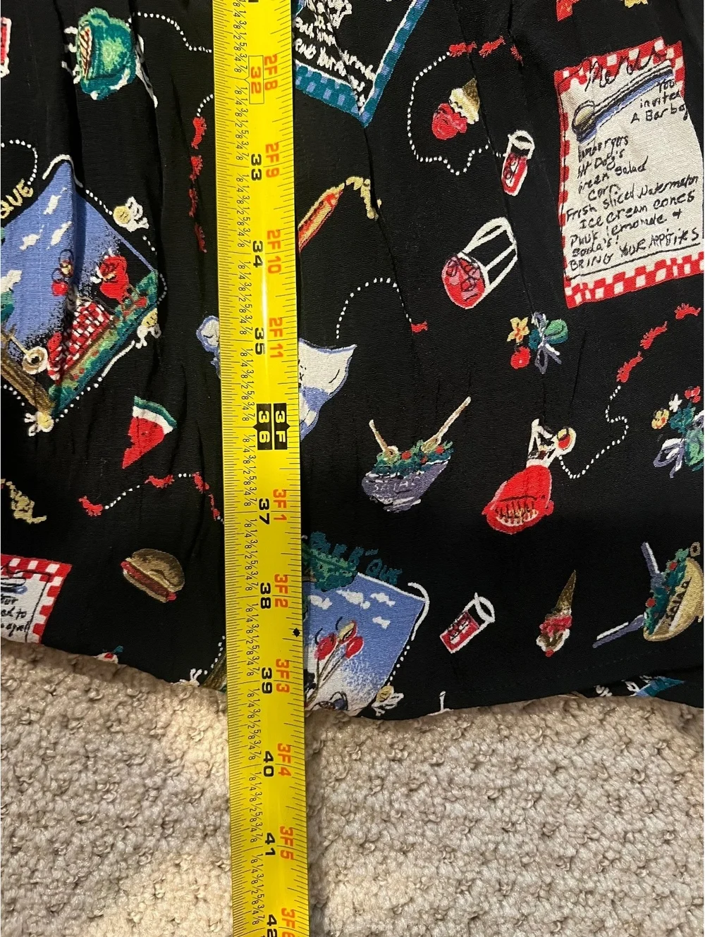 Vintage Picnic Maxi Skirt